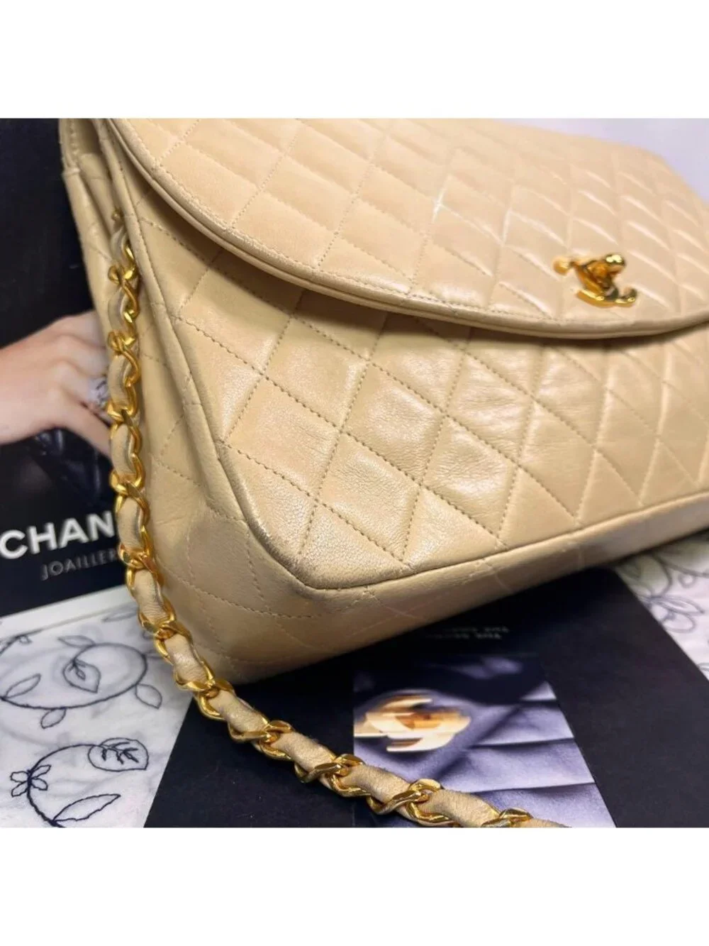 Chanel Vintage Quilted Chain Shoulder Bag